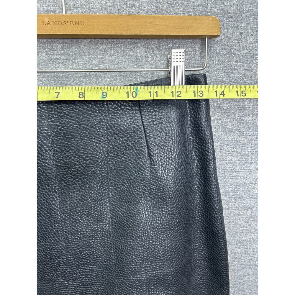 & OTHER STORIES BLACK LEATHER PENCIL SKIRT, SIZE 6 - Picture 5 of 6